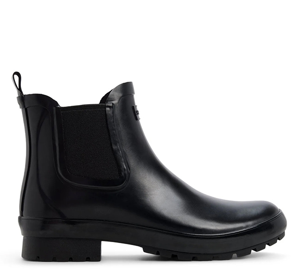 Drizzle Chelsea Rain Boot in Black