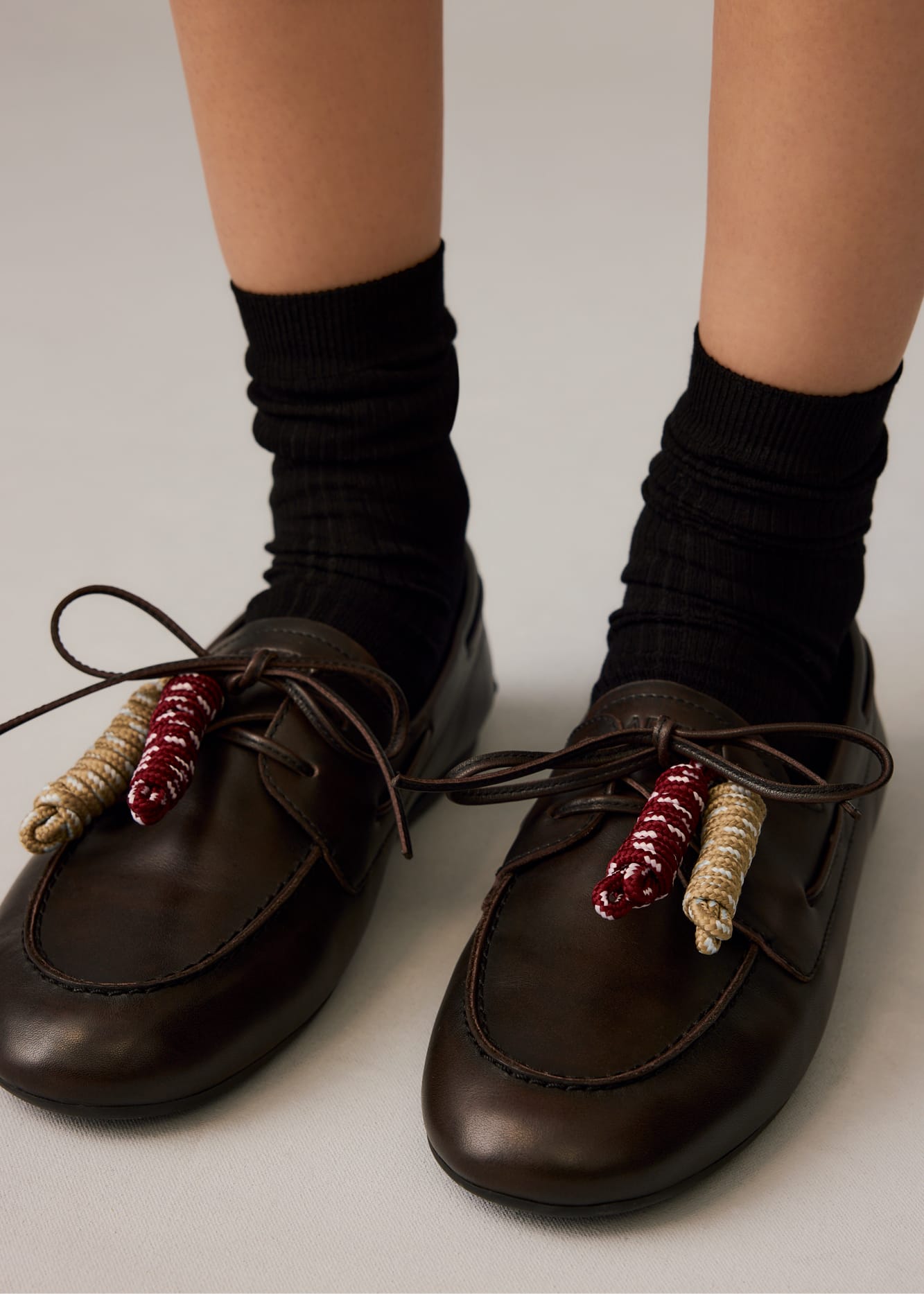 Sperry x Aritzia Slim Boat Shoe in Dark Brown