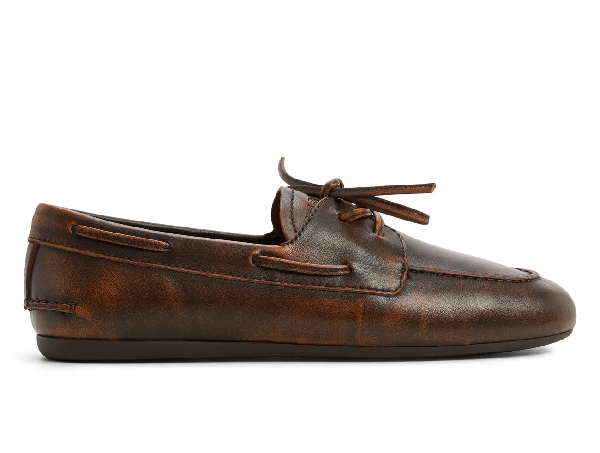Sperry x Aritzia Slim Boat Shoe in Dark Brown