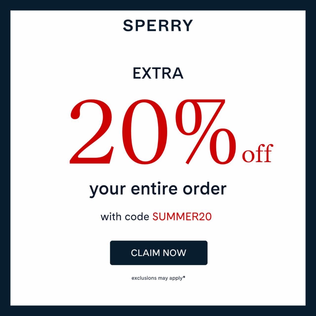 20% off your order