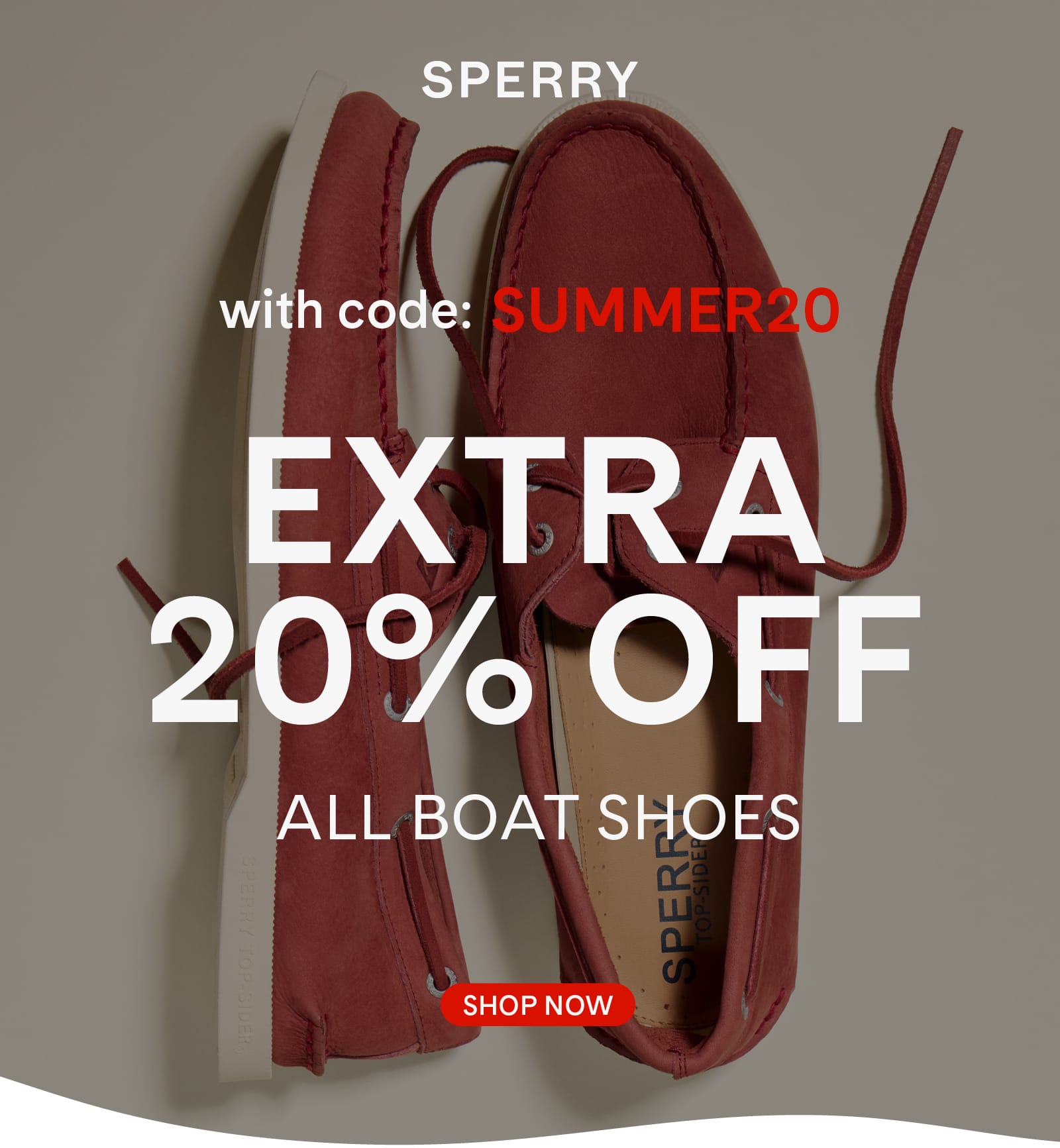 SPERRY Boat Shoes on Sale with Code SUMMER20