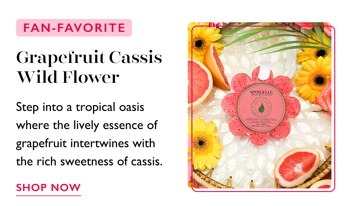 Grapefruit Cassis Wild Flower | FAN-FAVORITE | Step into a tropical oasis where the lively essence of grapefruit intertwines with the rich sweetness of cassis. | SHOP NOW