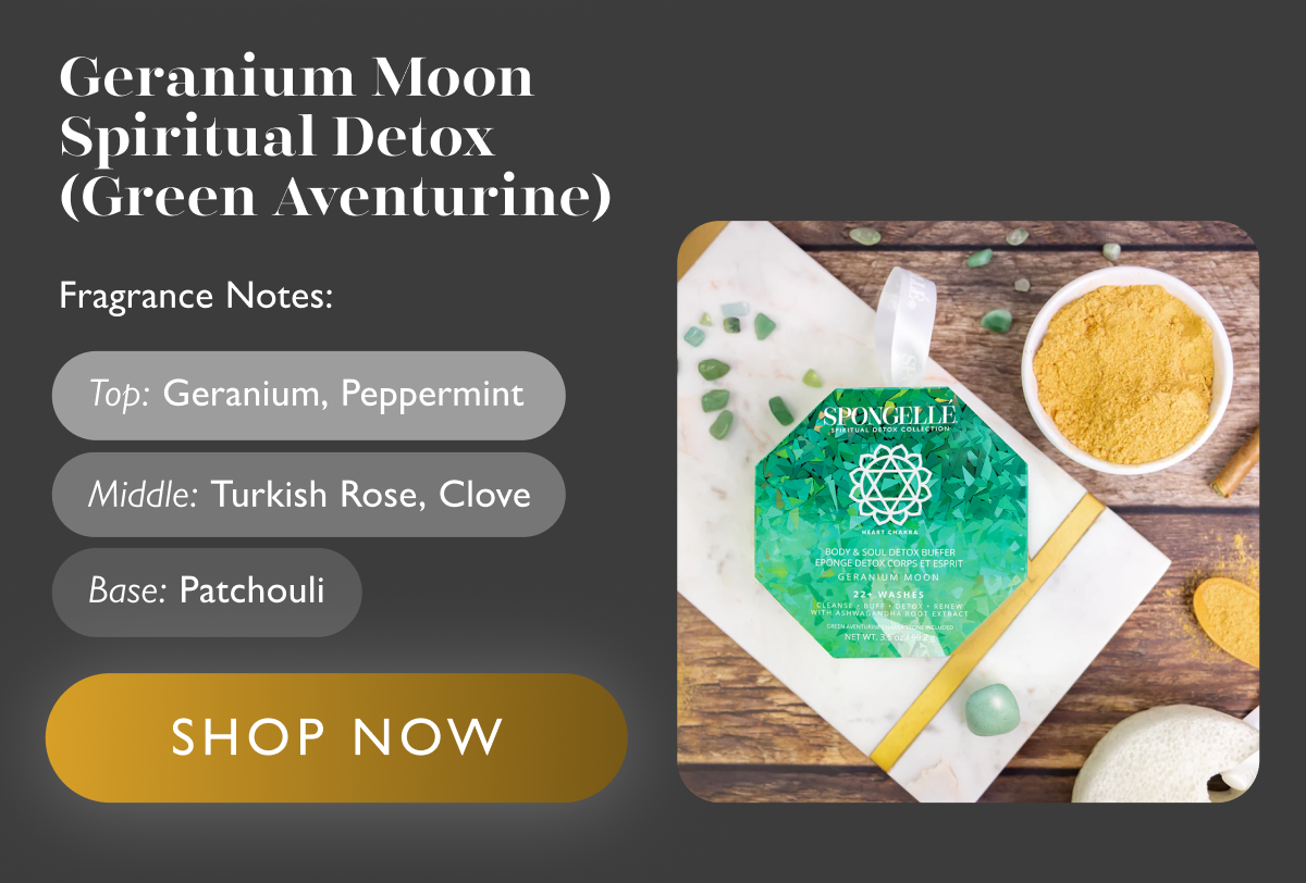 Geranium Moon Spiritual Detox (Green Aventurine) Geranium Moon Spiritual Detox (Green Aventurine)