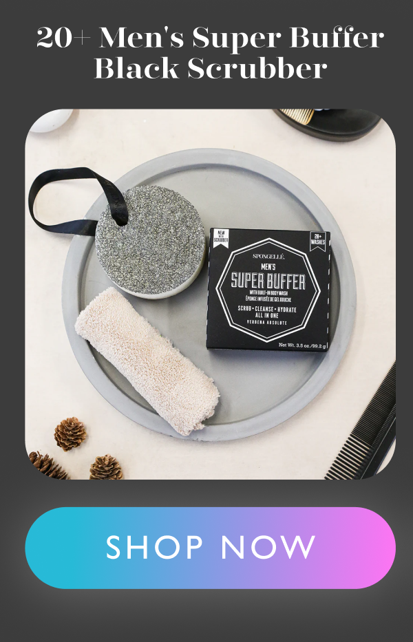 20+ Men's Super Buffer Black Scrubber