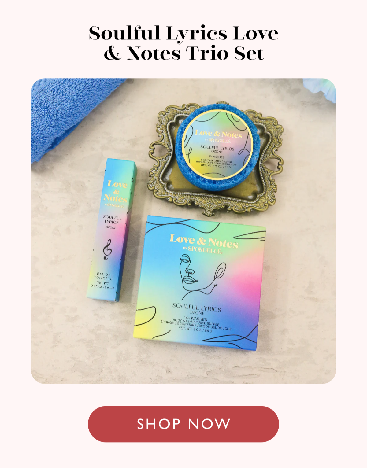 Soulful Lyrics Love & Notes Trio Set