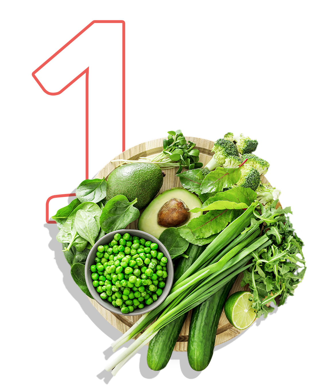 Top view of healthy organic food: green vegetables and herbs on dark wooden background. Source of protein for vegetarians.