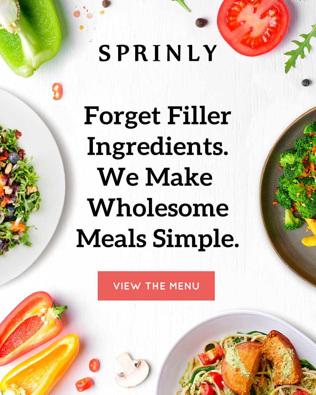 Ingredients and spices for Sprinly meals on white wooden background. Top view .