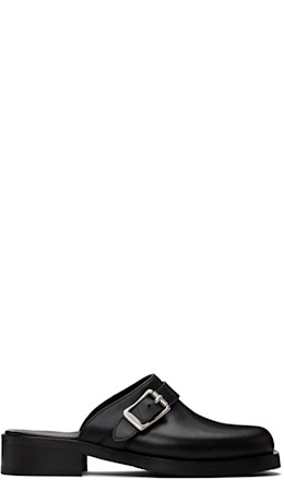 Black Camion Mule Loafers