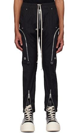 Black Hollywood Bauhaus Cargo Pants - Rick Owens
