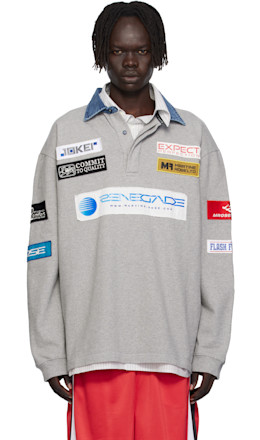 Gray Rugby Polo