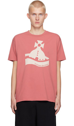 Pink Sunken Orb Classic T-shirt - Vivienne Westwood
