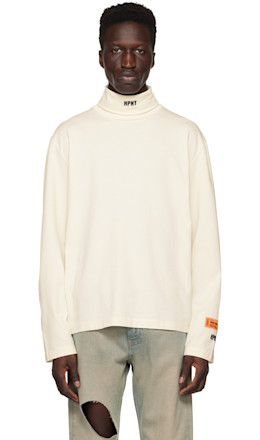 White 'HPNY' Long Sleeve T-Shirt - Heron Preston