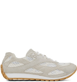 White & Gray Orbit Sneakers - Bottega Veneta