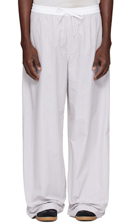 Gray Striped Trousers - Acne Studios