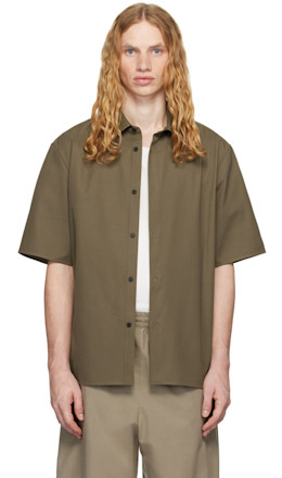 Khaki Patrick Shirt - The Row