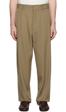 Khaki Berkel Trousers - The Row