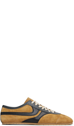 Tan & Black Suede Sneakers