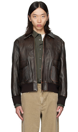 Brown Vintage Cow Skin A-2 Leather Jacket