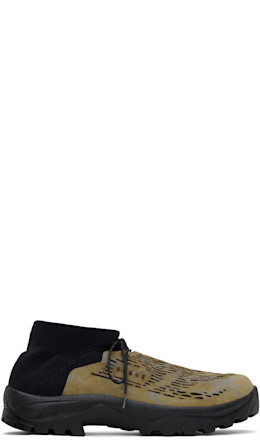 SSENSE Exclusive Black & Khaki Cambriana Sneakers - DEMON
