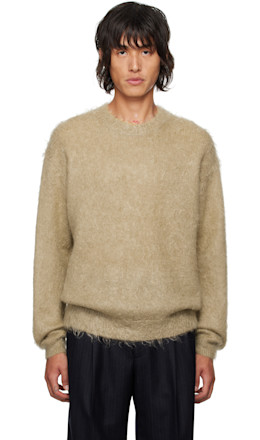 Beige Super Kid Mohair Sweater - AURALEE