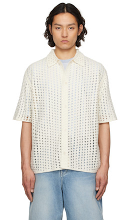 Off-White Pointelle Shirt - Solid Homme