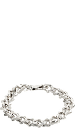 Silver Small Sharp Link Bracelet - Emanuele Bicocchi