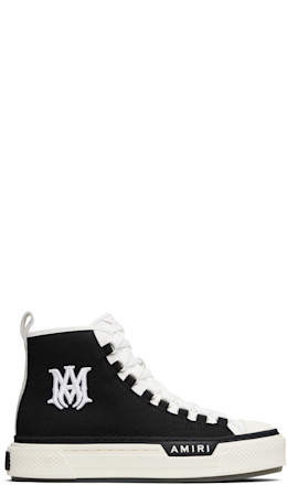 Black & White MA Court Hi Sneakers - AMIRI