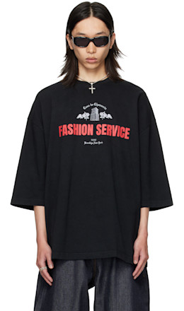 Black 'Casa de Chavarria' Buffalo T-shirt - WILLY CHAVARRIA