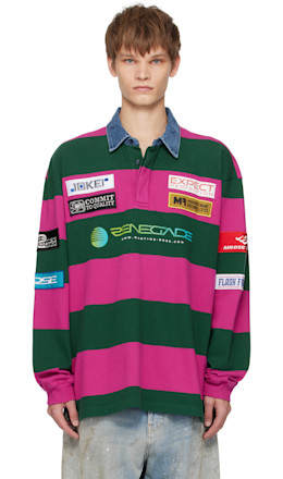 Purple & Green Rugby Polo - Martine Rose