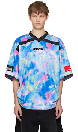 Blue Printed Rugby T-shirt - Martine Rose