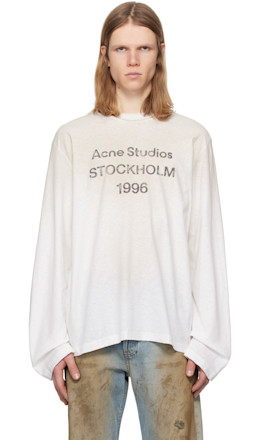 Off-White Relaxed Fit Logo T-shirt - Acne Studios