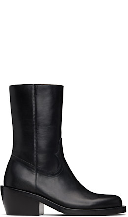 Black Zip Boots - Dries Van Noten