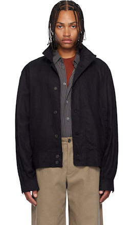 Black Mock Bomber Jacket - OUR LEGACY