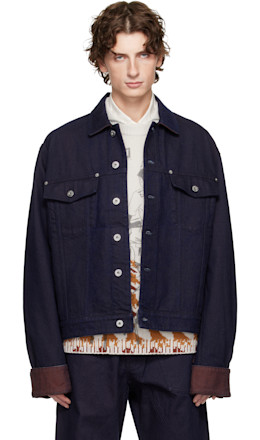 Blue Turn Up Cuff Denim Jacket - JW Anderson