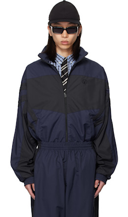 Navy & Black Iconic Tracksuit Jacket - VETEMENTS