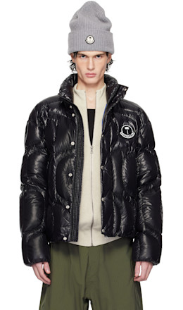 Moncler x Palm Angels Black Haunani Down Jacket - Moncler Genius