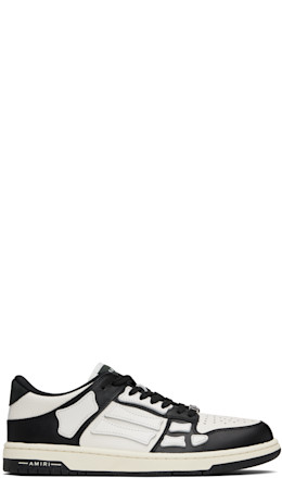Black & White Skel Top Low Sneakers - AMIRI