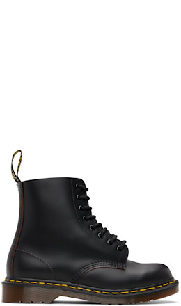 Black 1460 Vintage 'Made In England' Lace-Up Boots - Dr. Martens
