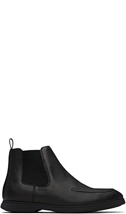 Black Leather Chelsea Boots - BOSS