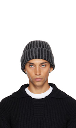 Gray & Black Stage Beanie - mfpen