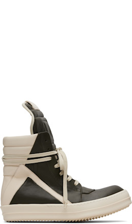 Khaki Concordians Geobasket Sneakers - Rick Owens