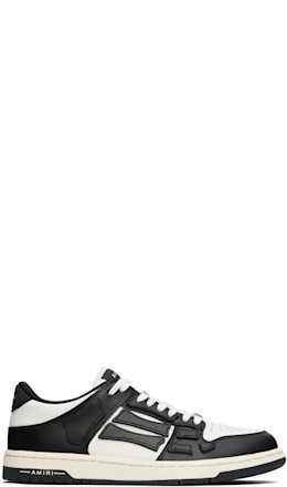 Black & White Skel Top Low Sneakers - AMIRI