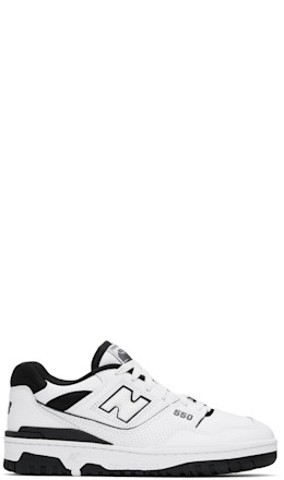 White & Black BB550 Sneakers - New Balance
