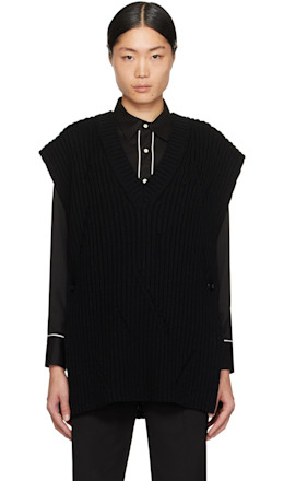 Black Tabard Vest - The Letters
