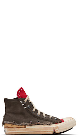 Red & Brown Loved To Death Sneakers
