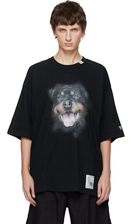 Black Dog Printed T-shirt