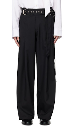 Black Gurkha Pleated Trousers - a.v. vattev