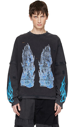 Black Flame Glass Double T-shirt