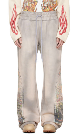Taupe Faded Sweatpants