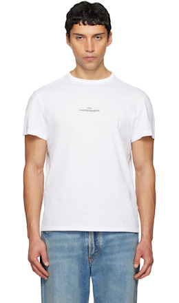 White Distorted Logo T-shirt